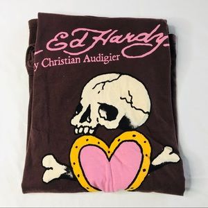 Ed Hardy long women’s graphic T-shirt